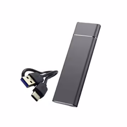 Boitier Externe Pour disque dur SSD M.2 NVME - Interface USB Type-C - Couleur Noir