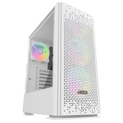 Boitier Gamer AQIRYS GACRUX Moyen Tour 4 Fans RGB - Blanc