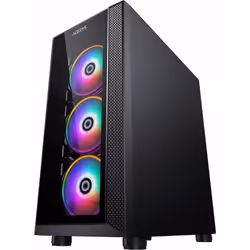 Boitier Gamer AQIRYS RIGEL 4 FANS - Format du boitier: Tour - Format de carte mère:  Mini-ITX, Micro-ATX, ATX, E-ATX - Format ...