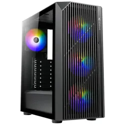 Boîtier Gamer AZZA SOURCE Moyen Tour ATX - Noir
