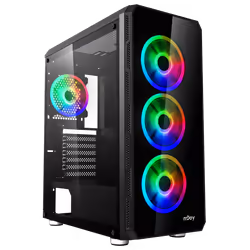 Boîtier Gamer NJOY Arena ARGB - FACTEUR DE FORME: Tour centrale ATX - Cartes mères prises en charge: ATX et micro-ATX - Sourc ...