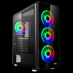 Boîtier Gamer NJOY Arena ARGB / ATX & Micro ATX / Noir