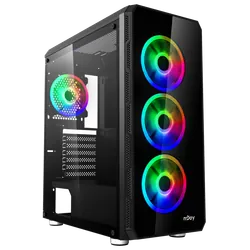 Boîtier Gamer NJOY Arena ARGB / ATX & Micro ATX / Noir