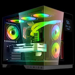 Boîtier Gamer Spirit of Gamer Viper CRX DARK / ATX LCD intégré / 6 Fan / ARGB / Noir