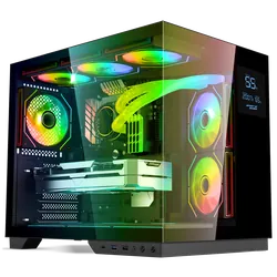 Boîtier Gamer Spirit of Gamer Viper CRX DARK / ATX LCD intégré / 6 Fan / ARGB / Noir