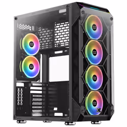 Boitier Gamer Xigmatek Overtake - Matériel: verre trempé - Dimensions: 485 x 247 x 566 mm - Compatibilité carte mère: pour ca ...