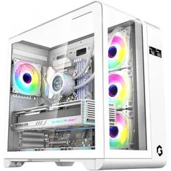 Boîtier Gaming Gameon Go Infinity Elite Mini Tour ARGB Blanc