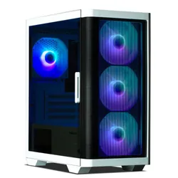 Boîtier Mini Tour Micro ATX Zalman M4 RGB avec panneau vitré (Blanc) - M4 White