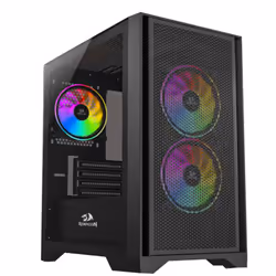 Boitier Pc Gamer Redragon Packtis 2 GC-540 - Matériau : Acier, plastique, verre trempé, maille - Comptabilité carte mère : Mi ...
