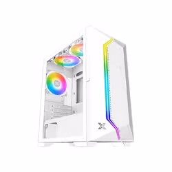 Boitier PC Micro ATX Xigmatek Gemini II Arctic - Format du boitier : Mini Tour - Supporte les cartes : M-ATX/M-ITX - 3 ventil ...