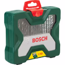 Bosch Coffret X-Line de 33 pièces, Perceuse, Ensemble de forets, 3 - 8 mm, 2 - 5 mm, 4 - 8 mm, Boîte avec crochet