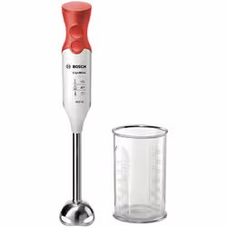 Bosch MSM64110, Mélangeur par immersion, Fonction d'impulsion, 450 W, Rouge, Blanc
