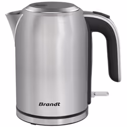 Bouilloire BRANDT - Capacité: 1.7 L - Couvercle à charnière - Couvercle de sécurité - Bouton poussoir Marche/ Arret - Puissan ...