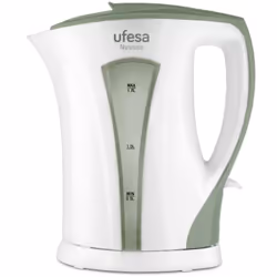 Bouilloire Nyassa UFESA - Puissance 2200W - Capacité 1.7 litres - Indicateur de niveau d'eau visible des deux côtés - Interru ...