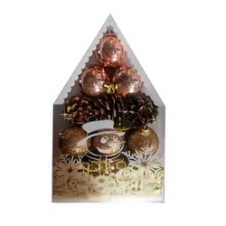 Boule de Décoration Pyramide Pour Sapin (KM660)