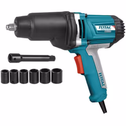 Boulonneuse Électrique Total TIW10101 - Puissance : 1050 W - Tension : 220-240 V - Fréquence : 50/60 Hz - Vitesse à vide : 23 ...