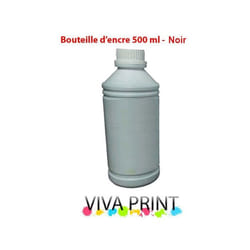 Bouteille D'encre Adaptable Universelle VIVA PRINT 500 ML - Noir