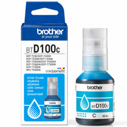 Bouteille D'encre Brother BTD100C Original 48.8ml Cyan