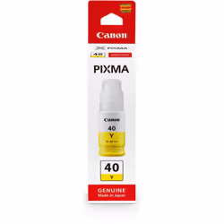 Bouteille d'encre Canon GI-40 C - Couleur Jaune - Nombre de pages 7700 pages - Capacité 70ml - Compatible avec Canon Pixma G5 ...