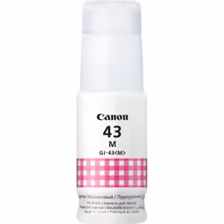 Bouteille d'encre Canon GI-43M - Couleur Magenta - Nombre de pages 3800 pages - Capacité 60ml - Compatible avec Canon Pixma G ...