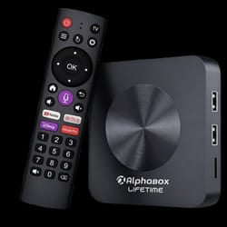 Box TV Android AlphaBox Lifetime 2G 16G Noir