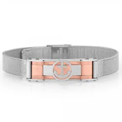 Bracelet Homme Daniel Klein Argent Et Rose Gold (DKJ.4.2094-2)