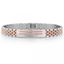 Bracelet Homme Daniel Klein Argent Et Rose Gold (DKJ.4.2097-3)