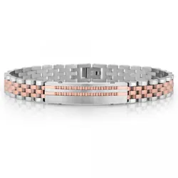 Bracelet Homme Daniel Klein Argent Et Rose Gold (DKJ.4.2097-3)