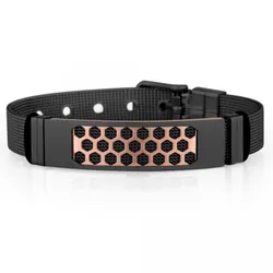 Bracelet Homme Daniel Klein Noir Et Rose Gold (DKJ.4.2093-4)