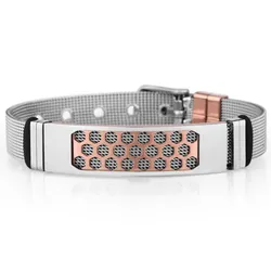 Bracelet Homme Daniel Klein Rose Gold Et Argent (DKJ.4.2093-2)