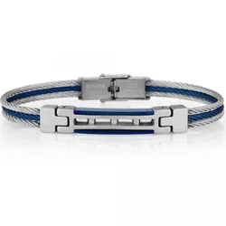 Bracelet Homme DANIEL KLEIN - Silver & Bleu (DKJ-4-2095-2)