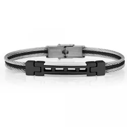 Bracelet Homme DANIEL KLEIN - Silver & Noir (DKJ-4-2095-1)