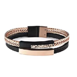 Bracelet Homme POLO SANTA BARBARA - Marron&Gold (SBJ-6-1015-4)