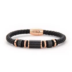 Bracelet Homme Polo Santa Barbara Noir (SBJ.6.1052-4)