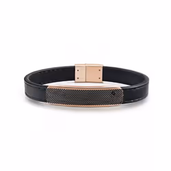 Bracelet DANIEL KLEIN Pour Homme - Sexe: Homme - Matériau du bracelet: Cuir - Couleur du bracelet: Marron  - Peut être facile ...
