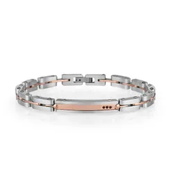 Bracelet Homme Santa Barbara Polo Argent Et Bronze (SBJ.4.1072-2)