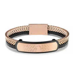 Bracelet POLO SB Pour Homme - Noir & Gold (SBJ-6-1001-4)