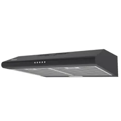 Brandt BHC3610B - Hotte casquette, 60 cm, 350 M³/h, 3 vitesses, eclairage LED, noir