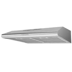 Brandt BHC3610X - Hotte casquette, 60 cm, 350 M³/h, 3 vitesses, eclairage LED, Inox