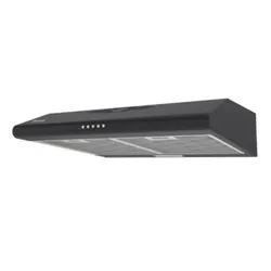 Brandt BHC9603TB - Hotte casquette, 60 cm, 460 M³/h, 3 vitesses, double moteur, filtre charbon, eclairage LED