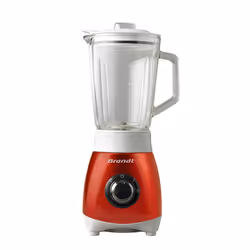 Brandt BLE250R, Mélangeur de table, 0,8 L, Fonction d'impulsion, 1,25 m, 250 W, Rouge, Transparent, Blanc