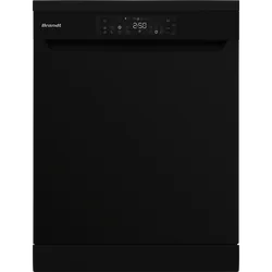 Brandt DFH167TB - Lave-vaisselle pose libre, 16 couverts, 6 programmes, dark Inox
