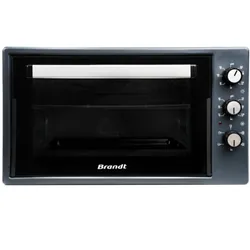 Brandt FC45MUB - Four électrique pose libre, 45 L, 1200 W, cuisson statique, 3 programmes, 3 gradins, minuterie mécanique