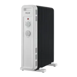 Brandt RBH11BBW - Radiateur bain d'huile, 2300 W, 240 V, thermostat electronique programmable, surface 20 m²