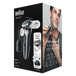 Braun Series 7 71-S7200c Rasoir à grille Tondeuse Noir, Argent