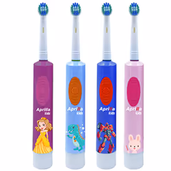 Brosse à dents APRILLA Pour Enfant - Vitesse de rotation: 5000 fois /min - Angle de rotation gauche et droite: 30 degrés - Tê ...
