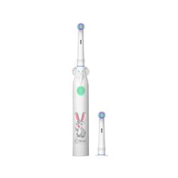 BROSSE À DENTS KIWI POUR ENFANT AVEC BATTERIE - BLANC