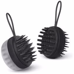 Brosse à Shampoing Double Face TOUCH BEAUTY - Matériau: Silicone - Massage et Nettoyage de la  Cuir Chevelu -  Souple et flex ...