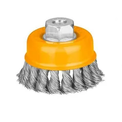 Brosse métallique a Torsion cup INGCO Avec écrou 75mm