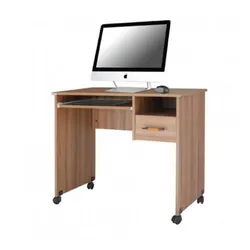 Bureau Informatique SOTUFAB Consol à Roulettes - Marron (BI0136)
